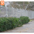 black powder coated temporary iron galvanized heavy duty chain link fence